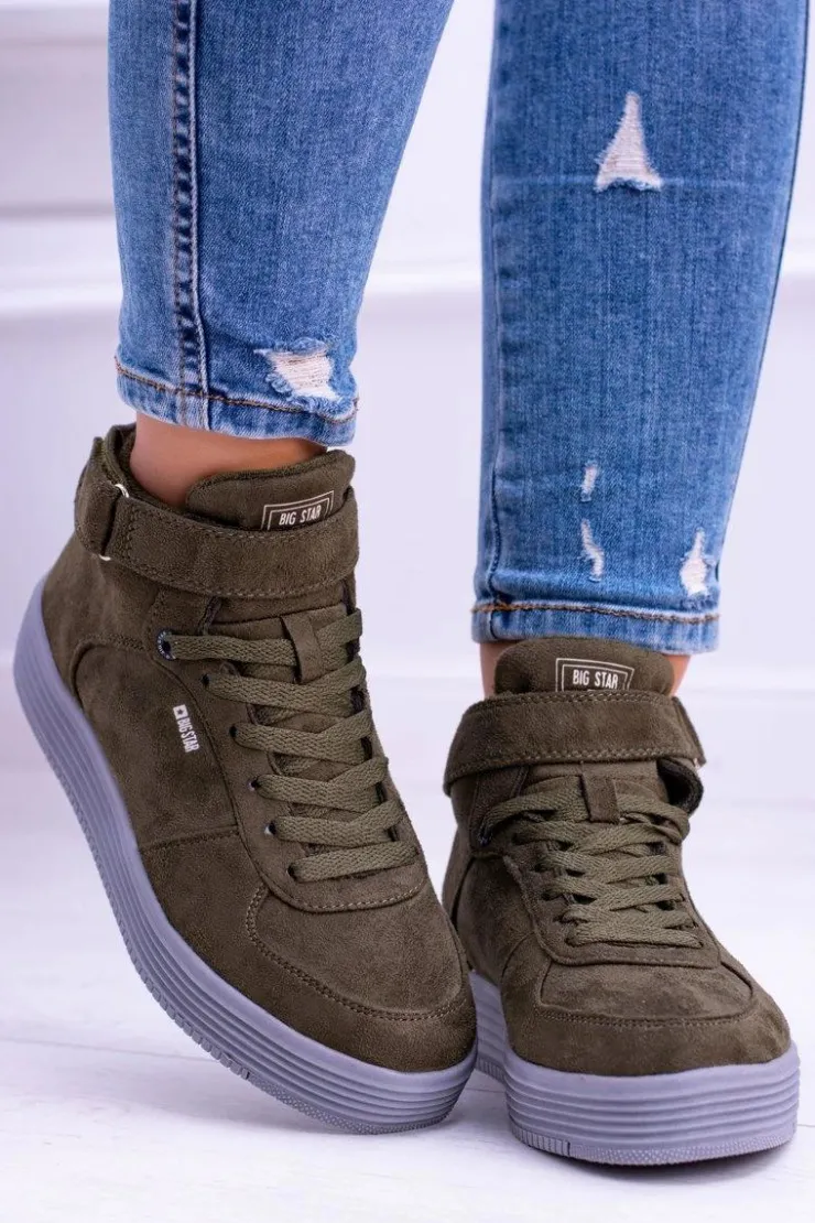 Online Big Star Shoes Big Star Sneakersy Trampki Khaki BB274648