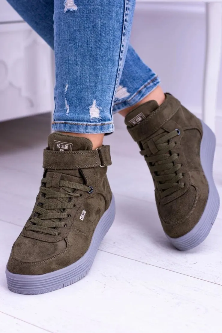 Online Big Star Shoes Big Star Sneakersy Trampki Khaki BB274648