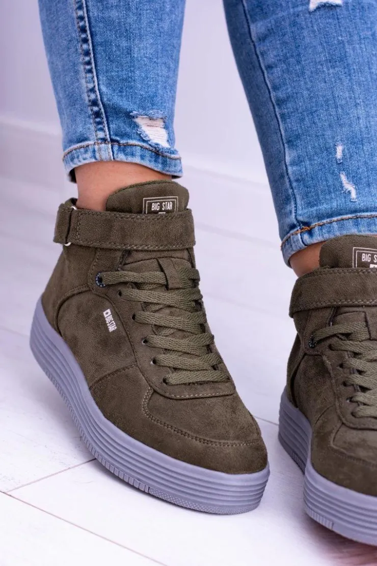 Online Big Star Shoes Big Star Sneakersy Trampki Khaki BB274648