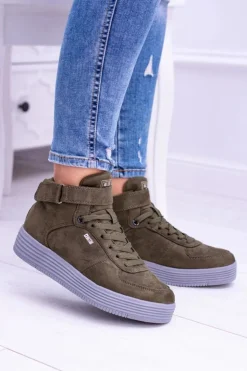 Online Big Star Shoes Big Star Sneakersy Trampki Khaki BB274648