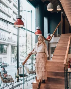 Best Laura Messi Botki Damskie 1890 Skóra Zamsz Szare Darmah