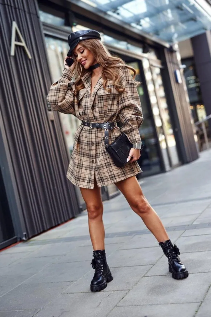 Damskie Boto Botki Damskie Na Platformie Ocieplane Czarne Winryna