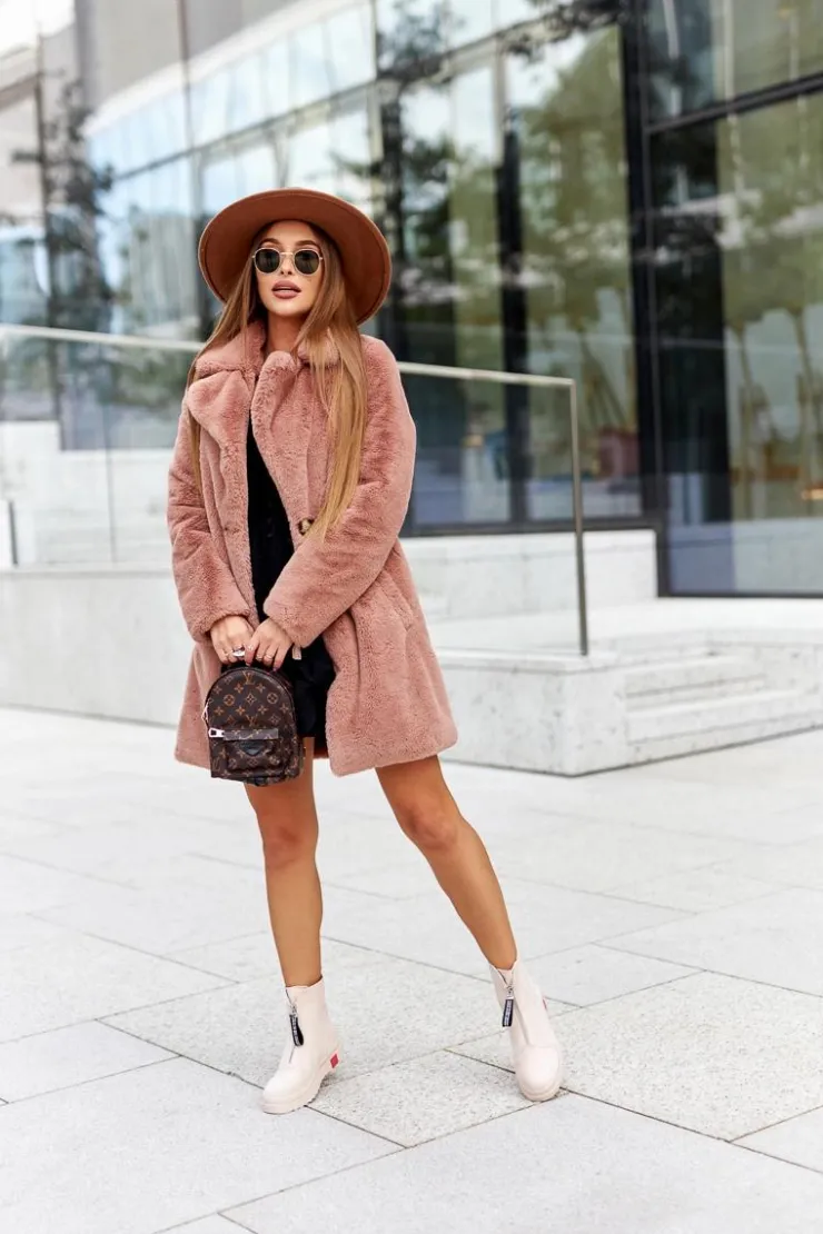 Boto Botki Damskie Na Platformie Beżowe Charlee