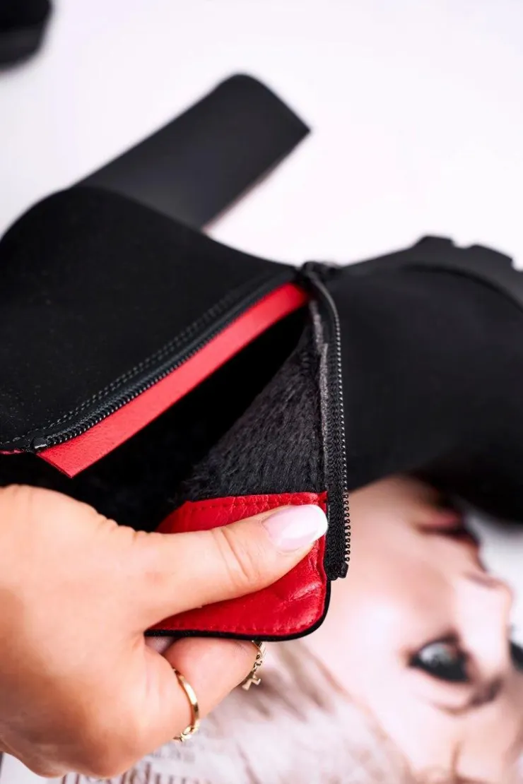 New Boto Botki Damskie Na Słupku Czarne Yris