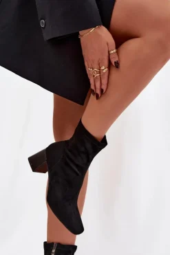 Online Boto Botki Damskie Na Słupku Z Eko Zamszu Olianne