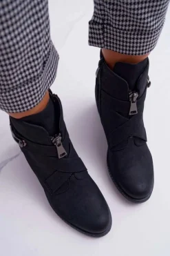 Online Buty damskie Vinceza Botki Damskie Na Słupku Zamszowe Czarne Brave