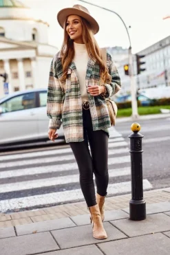 Damskie Boto Botki Damskie Na Słupku Zamszowe Beżowe Anabelle