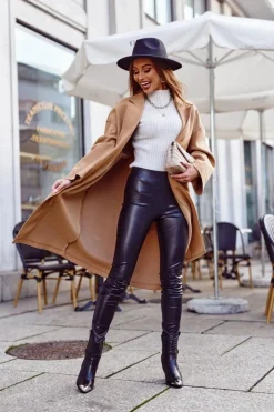 Sale Boto Botki Damskie Wysokie Stalowy Nosek Print Czarne Eternally