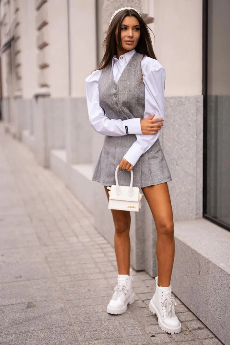 Boto Botki Sznurowane|Czarne Botki*Botki Damskie Z Kokardą Białe Ocenttia