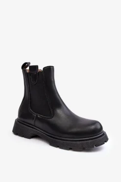 Best Boto Botki Sztyblety Damskie Na Zamek Czarne Ramhel