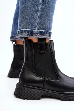Best Boto Botki Sztyblety Damskie Na Zamek Czarne Ramhel