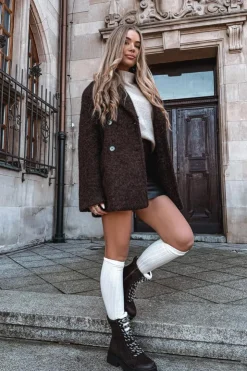 Boto Botki Ocieplane|Damskie Trapery*Botki Trapery Damskie Z Eko Skóry Czekoladowe Bellora Brązowy