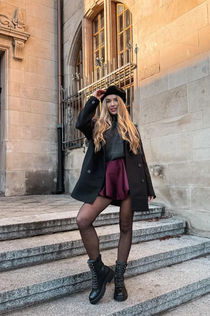 New Boto Botki Trapery Damskie Z Eko Skóry Czarne Bellora Czarny