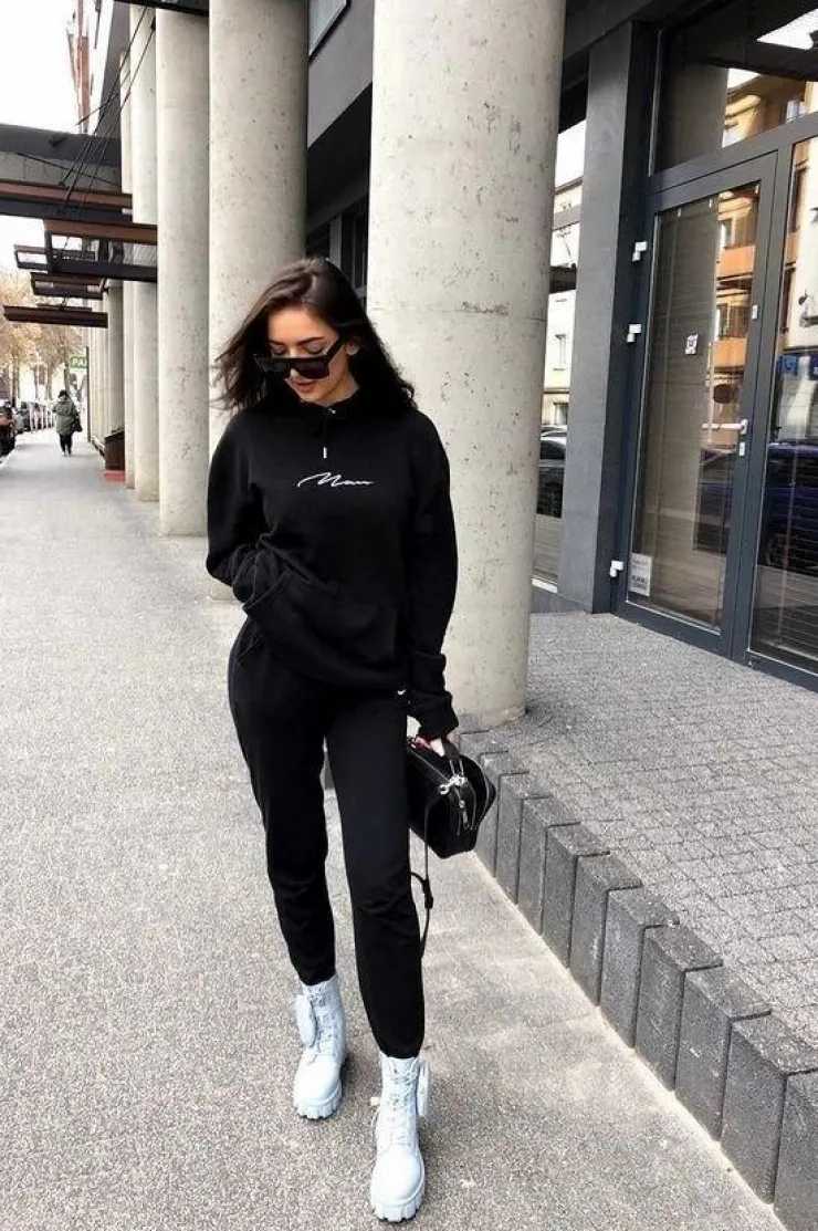 Hot Boto Botki Workery Na Platformie z Nerką Niebieskie Saturday