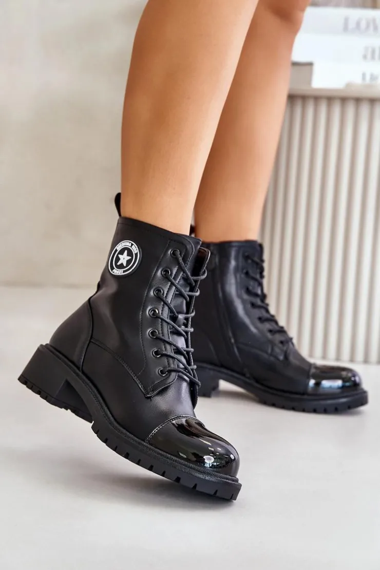 Online Boto Botki Workery Na Zamek Ocieplane Czarne Soratta