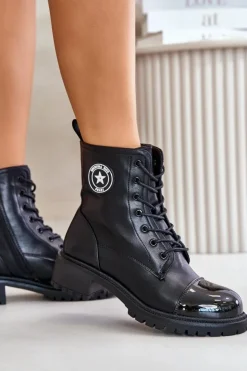 Online Boto Botki Workery Na Zamek Ocieplane Czarne Soratta