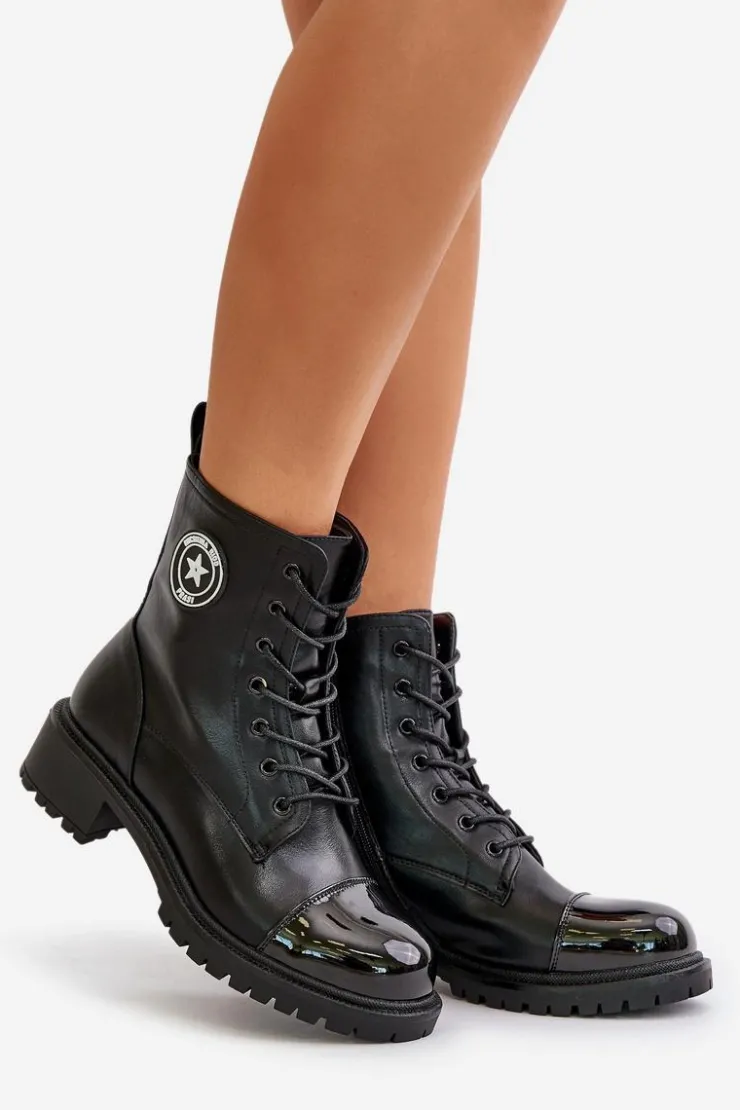 Online Boto Botki Workery Na Zamek Ocieplane Czarne Soratta