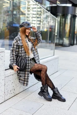 Sale Boto Botki Workery Z Nerką Czarne Olenisse