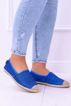 Clearance Boto Brokatowe Espadryle Lu Boo Chabrowe