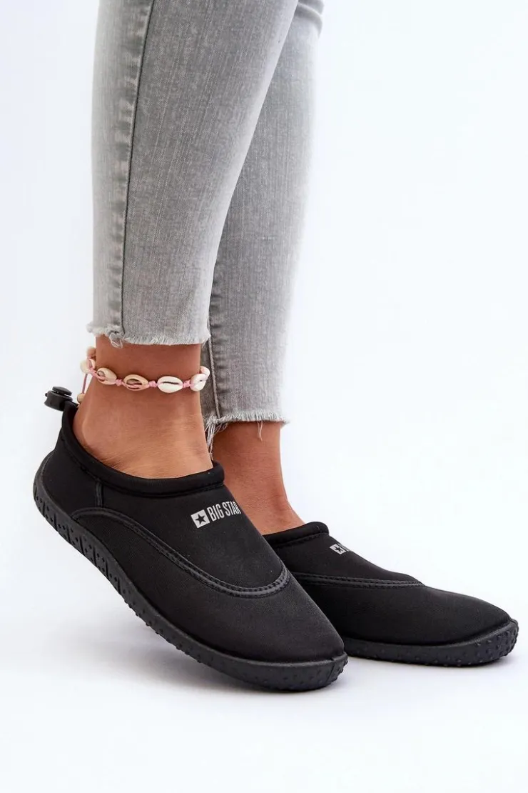 Damskie Big Star Shoes Buty Do Wody Damskie Czarne Big Star NN274A801