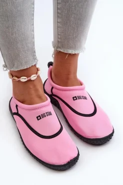 Big Star Shoes Trampki Damskie Slip-On*Buty Do Wody Damskie Różowe Big Star NN274A800 Różowy