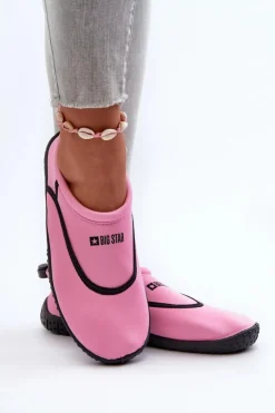Big Star Shoes Trampki Damskie Slip-On*Buty Do Wody Damskie Różowe Big Star NN274A800 Różowy