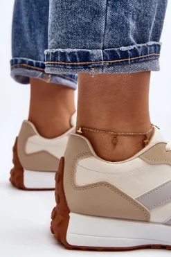 Damskie Boto Buty Sportowe Damskie Beżowe Chloette