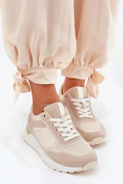 Sale Boto Buty Sportowe Damskie Beżowe Laaksona