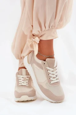 Sale Boto Buty Sportowe Damskie Beżowe Laaksona