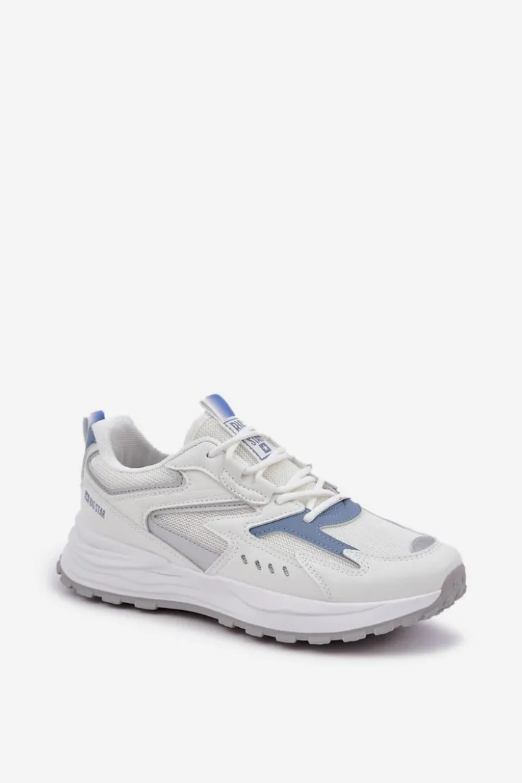 Damskie Big Star Shoes Buty Sportowe Damskie Big Star NN274A094 HI-POLY SYSTEM Biało-Niebieskie