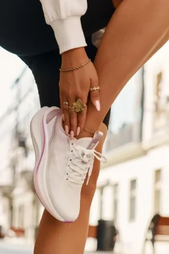 Big Star Shoes Buty Sportowe Big Star|Sneakersy Damskie*Buty Sportowe Damskie Big Star RR274A161 HI-POLY SYSTEM Białe Biały