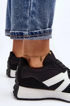 Sale Boto Buty Sportowe Damskie Czarne Chloette