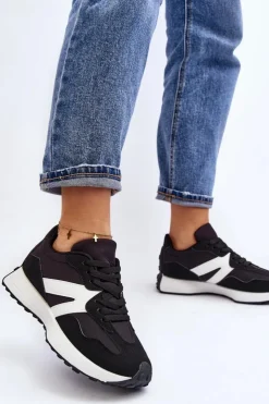 Sale Boto Buty Sportowe Damskie Czarne Chloette