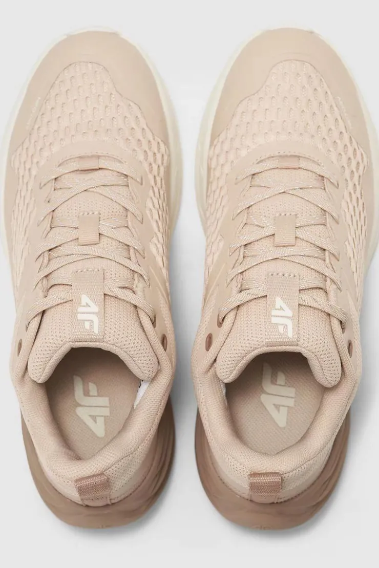 Clearance 4F Buty Sportowe Damskie Do Trekkingu I Trailu SPEED HIKER WMM00FOTSF033-83S Beżowe Beżowy