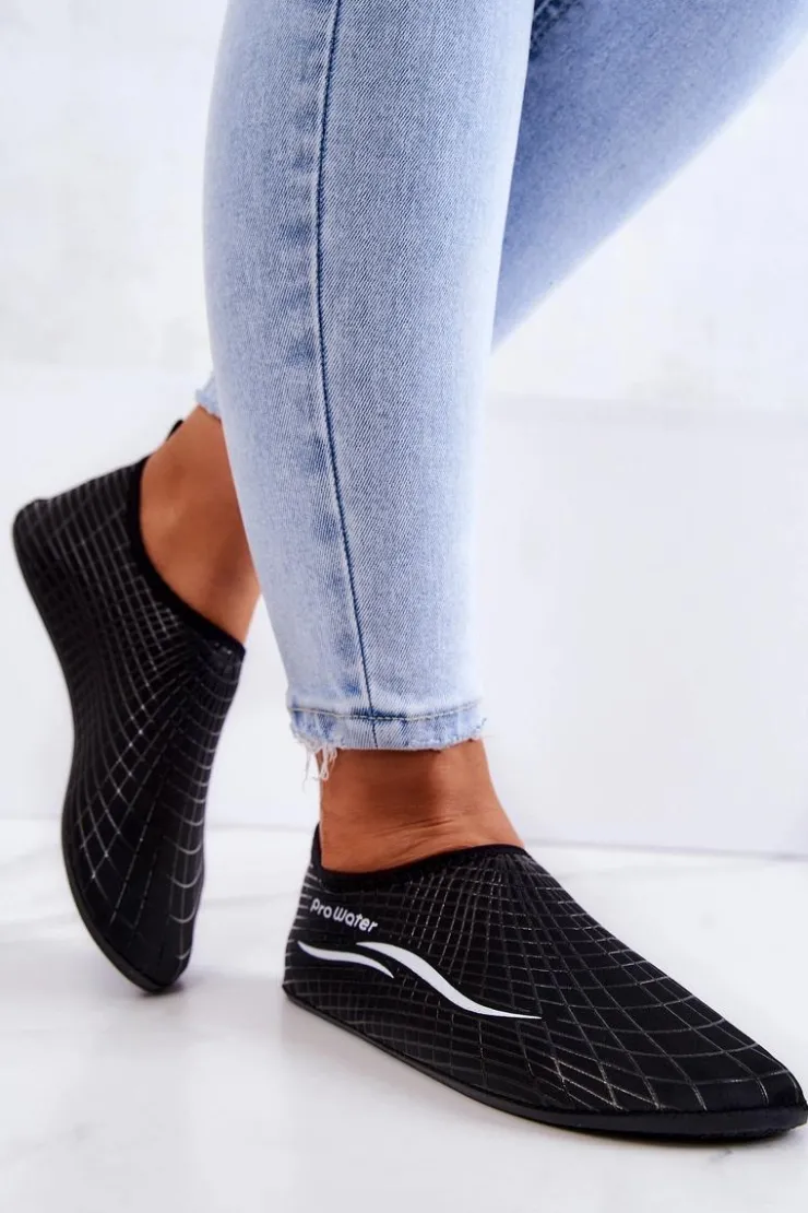 Damskie Boto Buty Sportowe Damskie Do Wody ProWater 22-4-013L Czarne