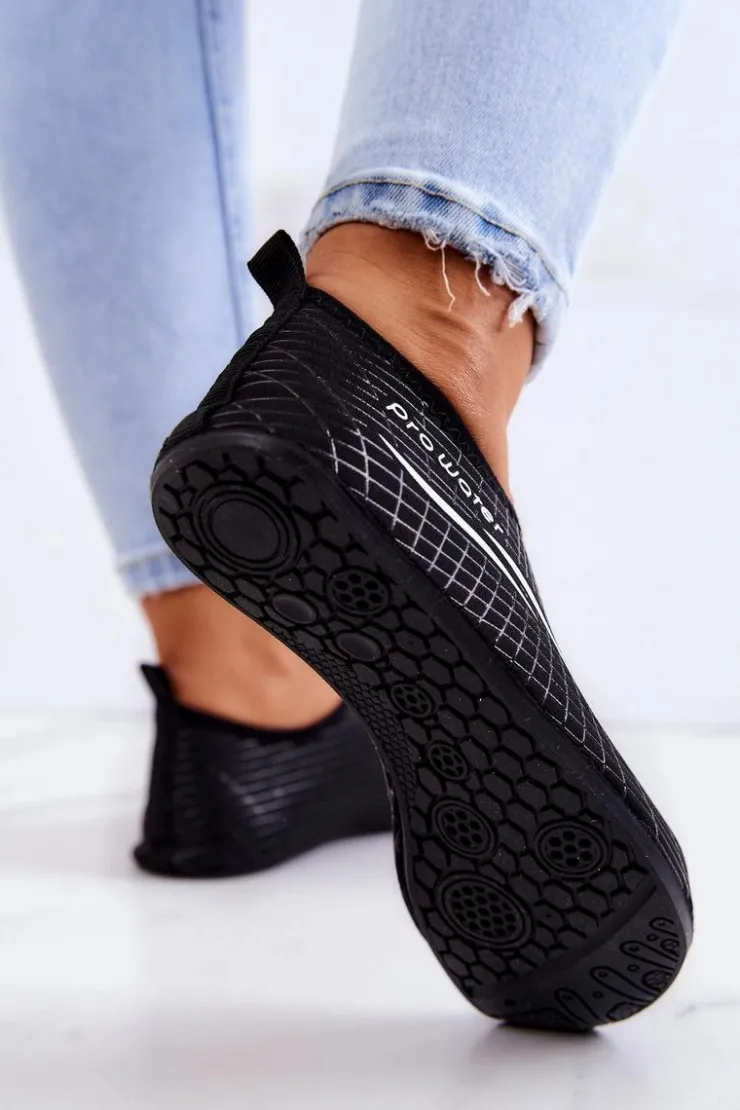 Damskie Boto Buty Sportowe Damskie Do Wody ProWater 22-4-013L Czarne