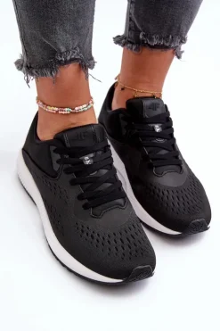 4F Buty Sportowe Na Platformie*Buty Sportowe Damskie RSS2SPOF056 Czarne