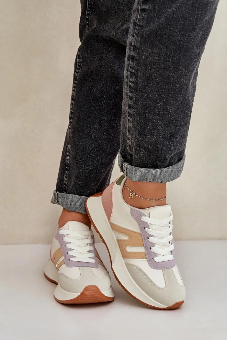 Boto Sneakersy Damskie|Buty Sportowe Na Platformie*Buty Sportowe Damskie Na Platformie Multikolor Emidi Wielokolorowy