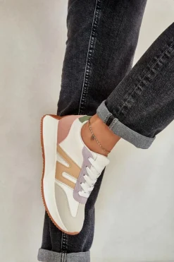 Boto Sneakersy Damskie|Buty Sportowe Na Platformie*Buty Sportowe Damskie Na Platformie Multikolor Emidi Wielokolorowy