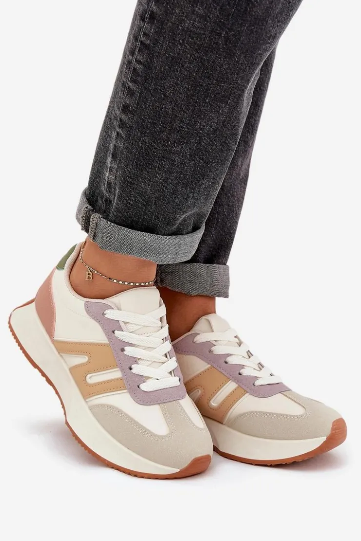Boto Sneakersy Damskie|Buty Sportowe Na Platformie*Buty Sportowe Damskie Na Platformie Multikolor Emidi Wielokolorowy