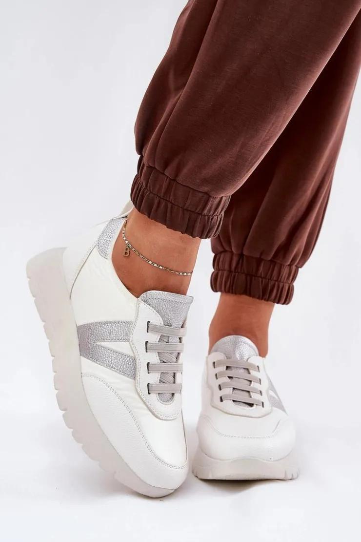 Damskie Buty damskie Vinceza Buty Sportowe Damskie Na Platformie Vinceza 58510 Białe