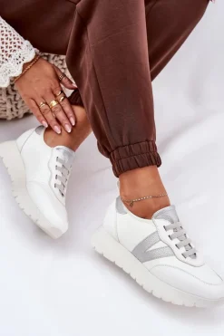 Damskie Buty damskie Vinceza Buty Sportowe Damskie Na Platformie Vinceza 58510 Białe