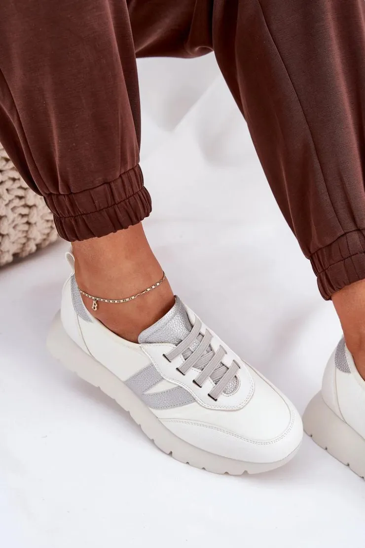 Damskie Buty damskie Vinceza Buty Sportowe Damskie Na Platformie Vinceza 58510 Białe