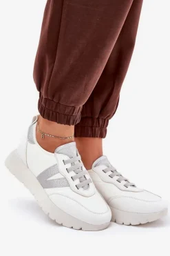 Damskie Buty damskie Vinceza Buty Sportowe Damskie Na Platformie Vinceza 58510 Białe