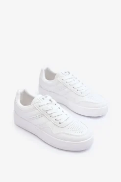 Online Evento Buty Sportowe Damskie Na Platformie Białe Pudina