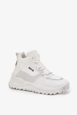 Damskie Big Star Shoes Buty Sportowe Damskie Na Platformie Big Star SS274510 Białe