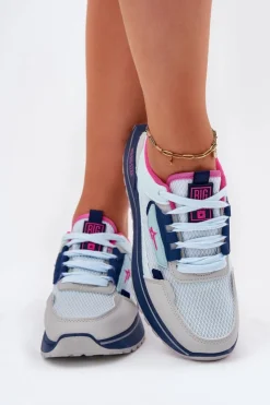 Damskie Big Star Shoes Buty Sportowe Damskie Na Platformie Big Star RR274A225 HI-POLY SYSTEM e