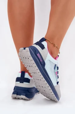 Damskie Big Star Shoes Buty Sportowe Damskie Na Platformie Big Star RR274A225 HI-POLY SYSTEM e