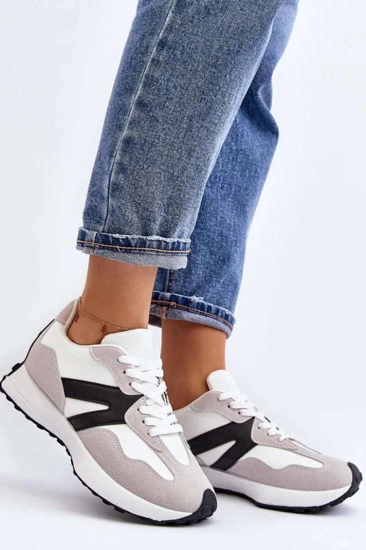 Boto Buty Sportowe Na Platformie|Sneakersy Damskie*Buty Sportowe Damskie Szare Chloette