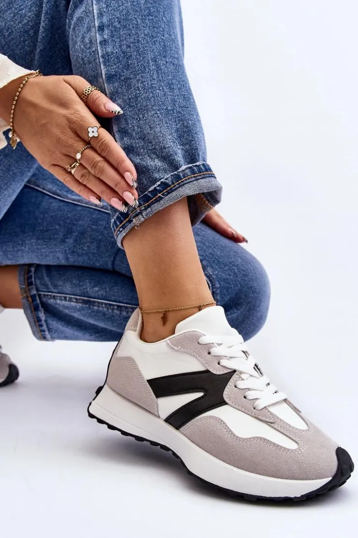 Boto Buty Sportowe Na Platformie|Sneakersy Damskie*Buty Sportowe Damskie Szare Chloette